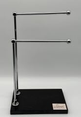 Siyah-Gümüş Mermer Havluluk