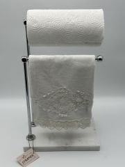 Beyaz-Gümüş Mermer Havluluk