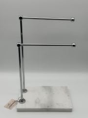 Beyaz-Gümüş Mermer Havluluk