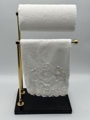 Siyah-Gold Mermer Havluluk