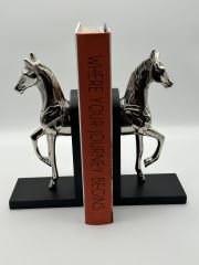 Gümüş Atlı Kitap Tutucu