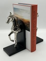 Gümüş Atlı Kitap Tutucu