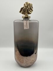 Füme Cam Kapaklı 2’li Dekoratif Obje