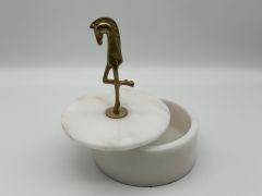 Truva Atlı Kapaklı Mermer Kutu