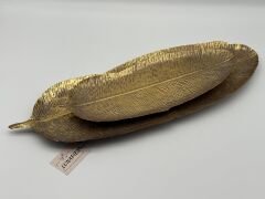 Metal Yapraklı 2'li Tepsi