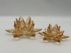 Turuncu Kristal 2'li Mumluk