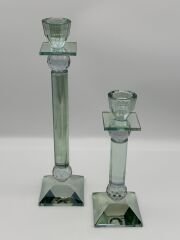 Yeşil Kristal 2'li Şamdan