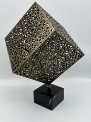 Eskitme 2'li Pirinç Küp Obje