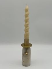 Studio Fav Beyaz Mermerli Şamdan