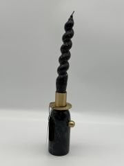 Studio Fav Siyah Mermerli Şamdan