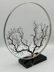 Gümüş Doğal Mercanlı Obje