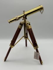 Gold Ahşap Ayaklı Single Teleskop