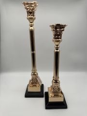 Rose 2'li Uzun Şamdan