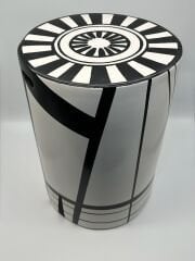 Siyah Renkli El Yapımı Tabure-Sehpa