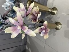 Pembe-Sarı Tek Dal Yapay Çiçek