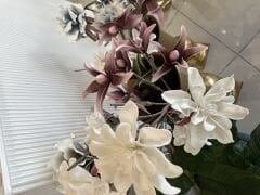 Beyaz Tek Dal Yapay Çiçek