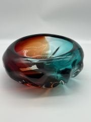 RENKLİ CAM DEKORATİF KASE