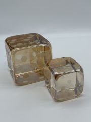 BAL RENGİ 2'Lİ KRİSTAL ZAR