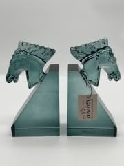 TURKUAZ KRİSTAL ATLI KİTAP TUTUCU