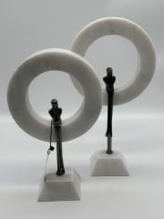 BEYAZ MERMERLİ 2'Lİ DÜŞÜNEN ADAM