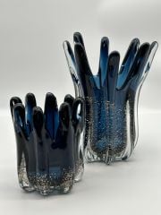 MAVİ BÜYÜK FINGERS CAM VAZO