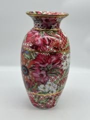 LİLYUM DESENLİ BOĞUMLU VAZO