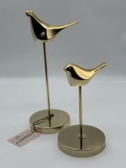 GOLD ORİGAMİ 2'Lİ KUŞ OBJE