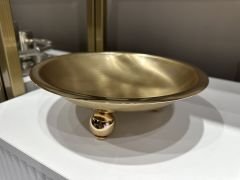 PARLAK GOLD TOP AYAKLI KASE