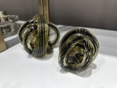 SİYAH-SARI 2'Lİ DÜĞÜM OBJE